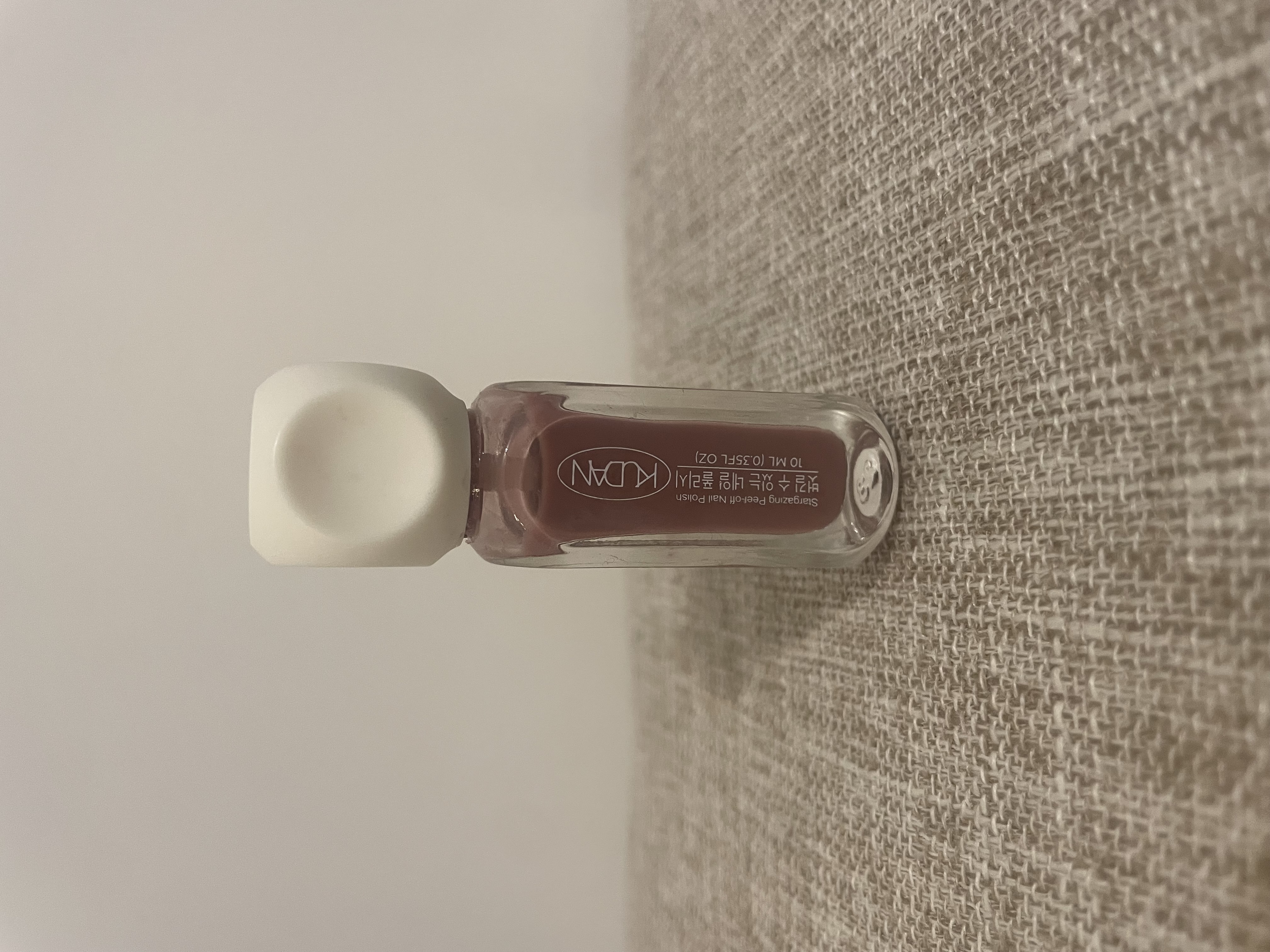 Front Facing Photo of Real Nail Polish Bottle